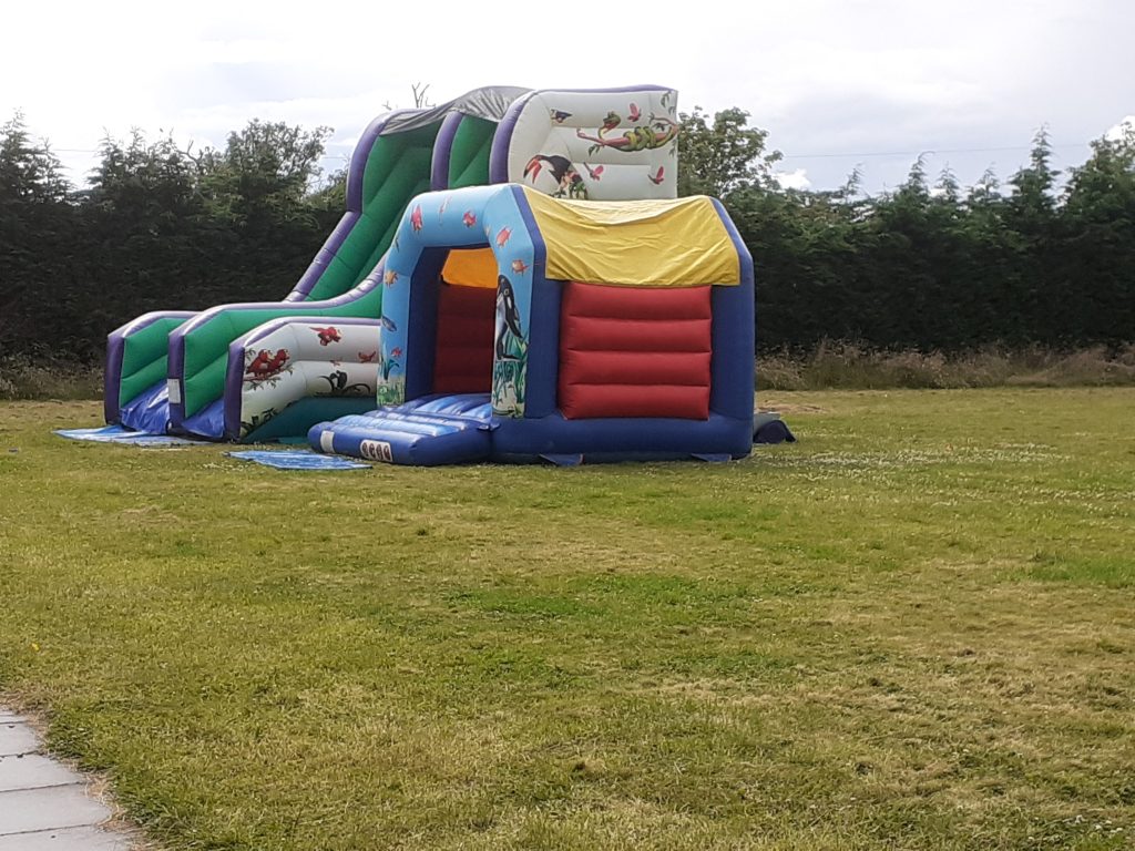 Grass area at rear of the hall